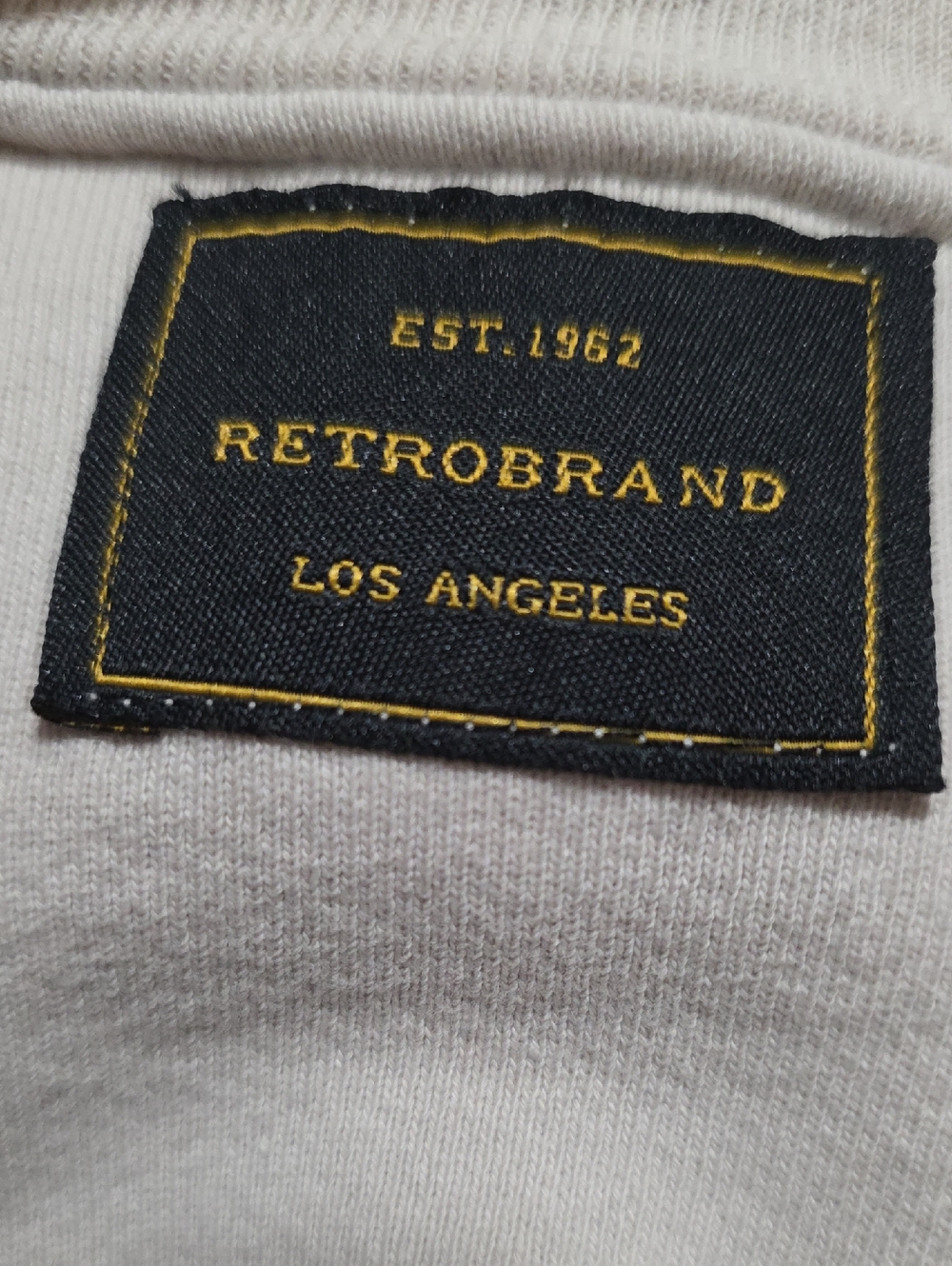 Retrobrand Ivory 'Detroit' Cozy Pullover Sweatshirt Size LARGE - Picture 10 of 11